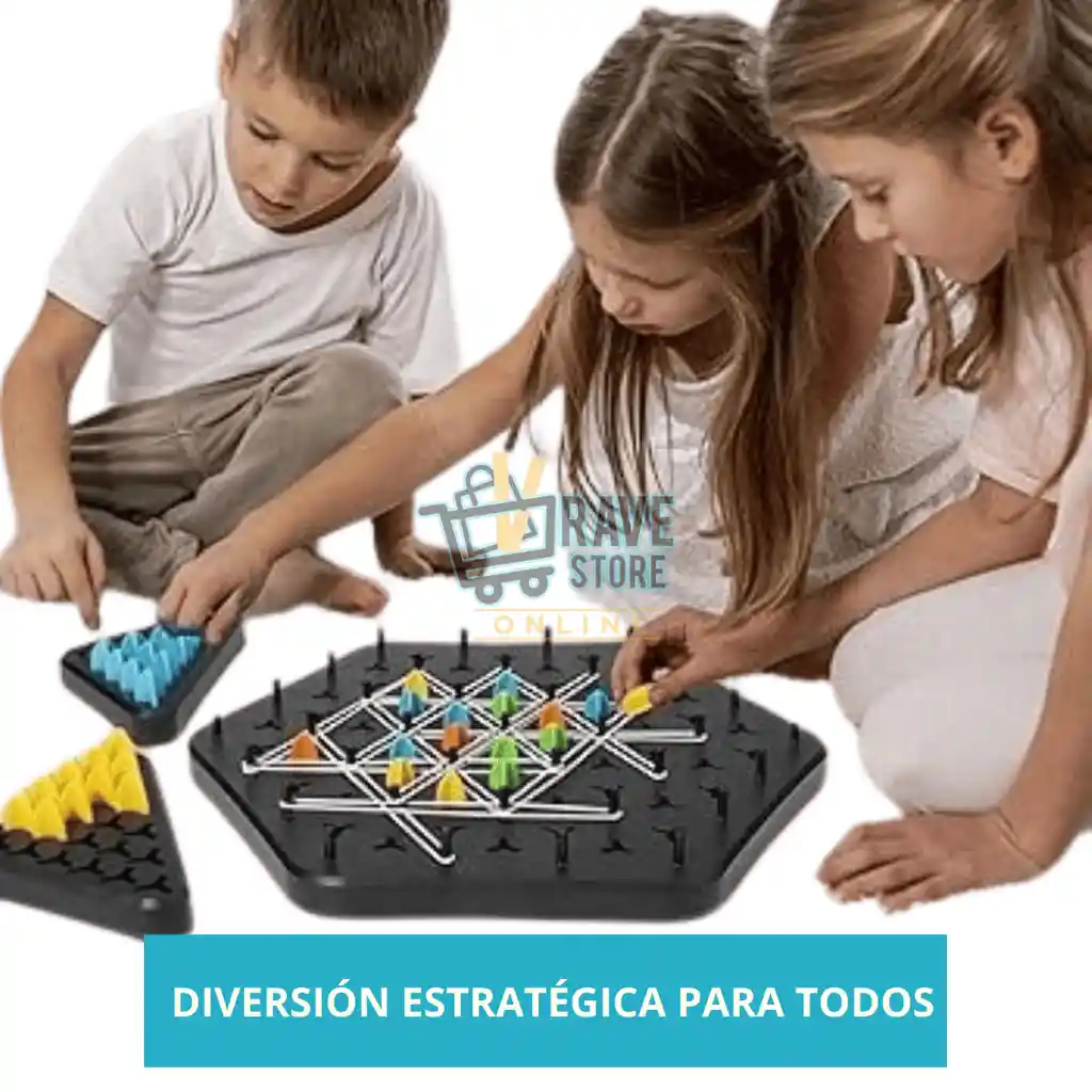 Juego De Mesa Ajedrez Triangular Triggle Cadena Familiar