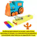 Tren Dominó Eléctrico Con Sonido Diversión Y Aprendizaje