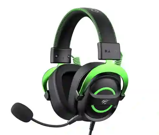 Diademas Auricular Gamer Havit H2002d Color Verde