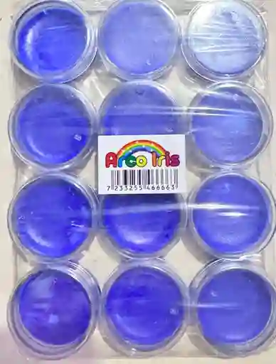 Pintucarita Colores Azul X 12