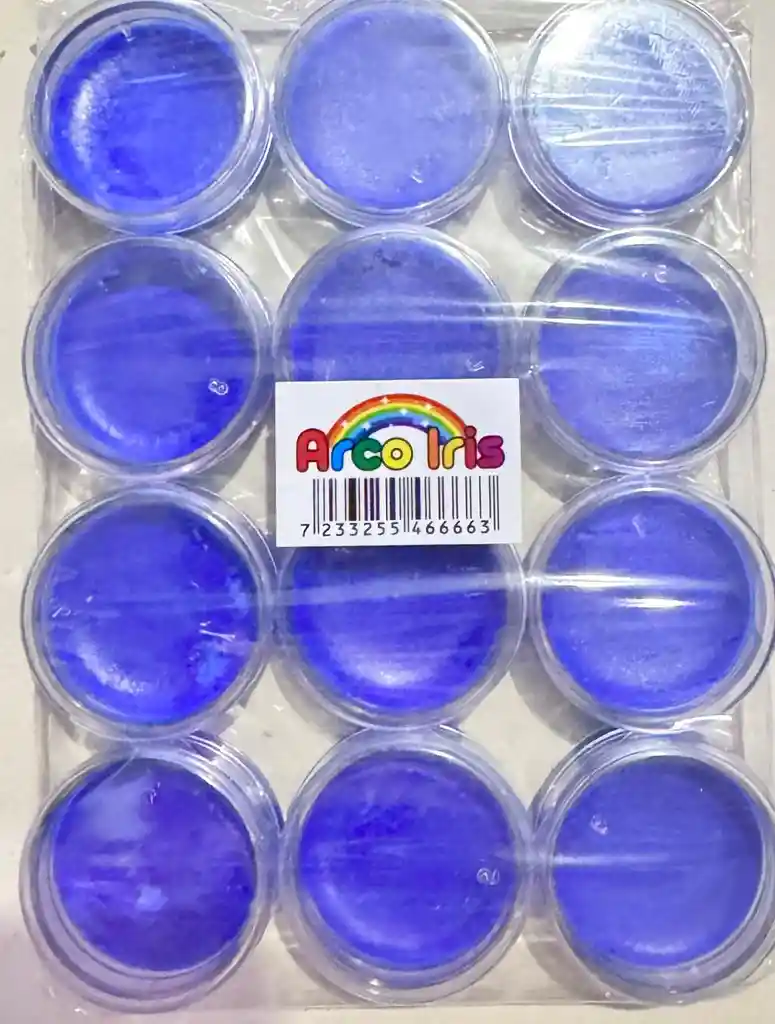 Pintucarita Colores Azul X 12