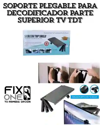 Soporte Plegable Para Decodificador Parte Superior Tv Tdt