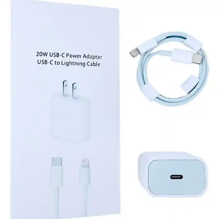 Cargador Iphone 20w Carga Rapida