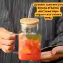 Vaso Con Pitillo En Vidrio