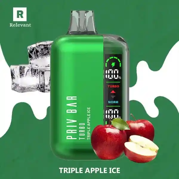 Priv Bar 15000 Puff Sabor Triple Apple Ice