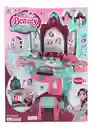 Set Tocador Belleza Juguete Infantil Maquillaje Con Banco