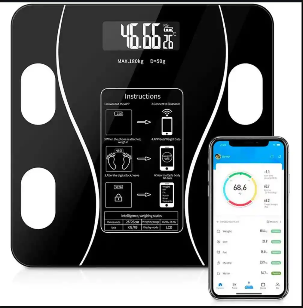 Bàscula Bluetooth Recargable