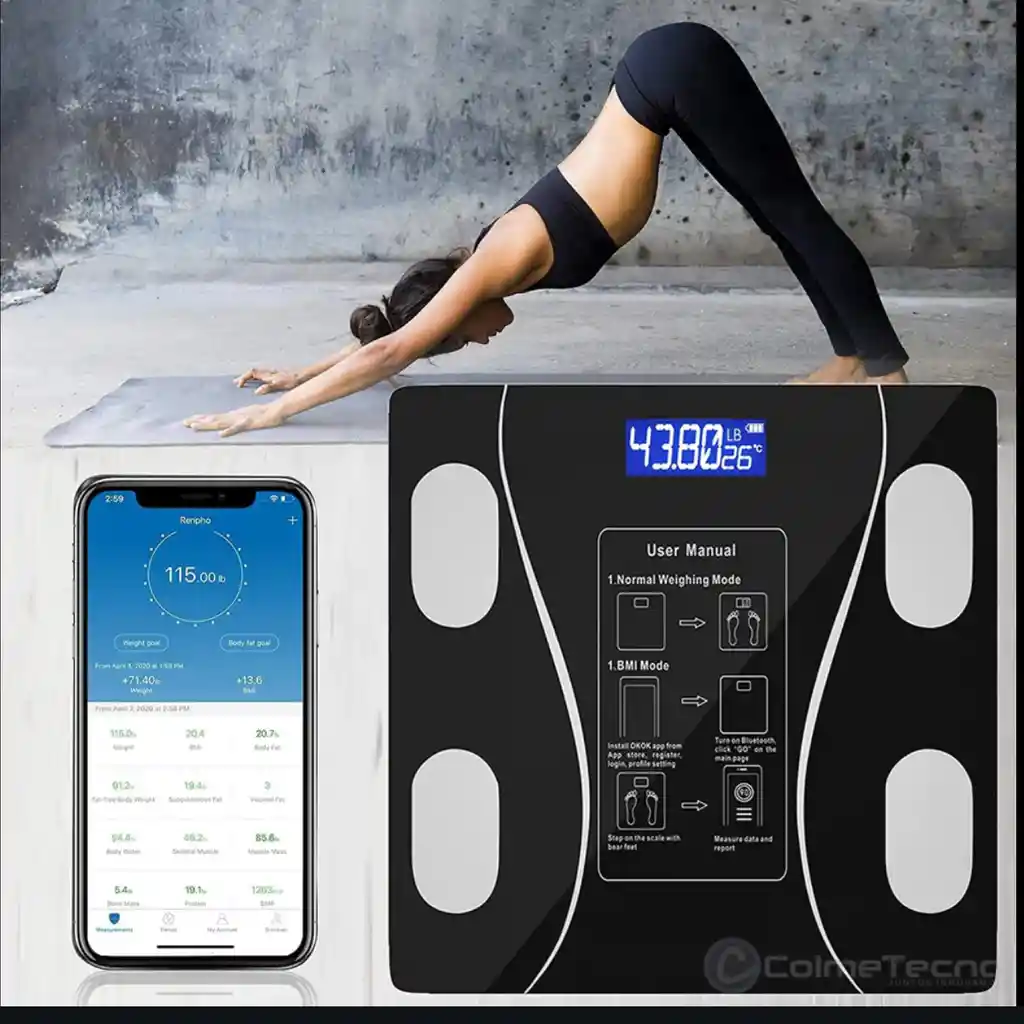 Bàscula Bluetooth Recargable