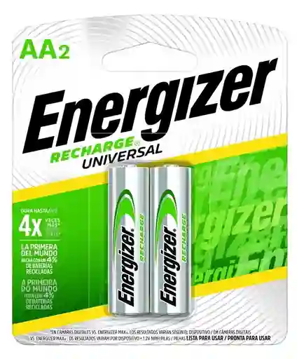 Energizer 2000mah Pila Recargables Aa 2 Unidades
