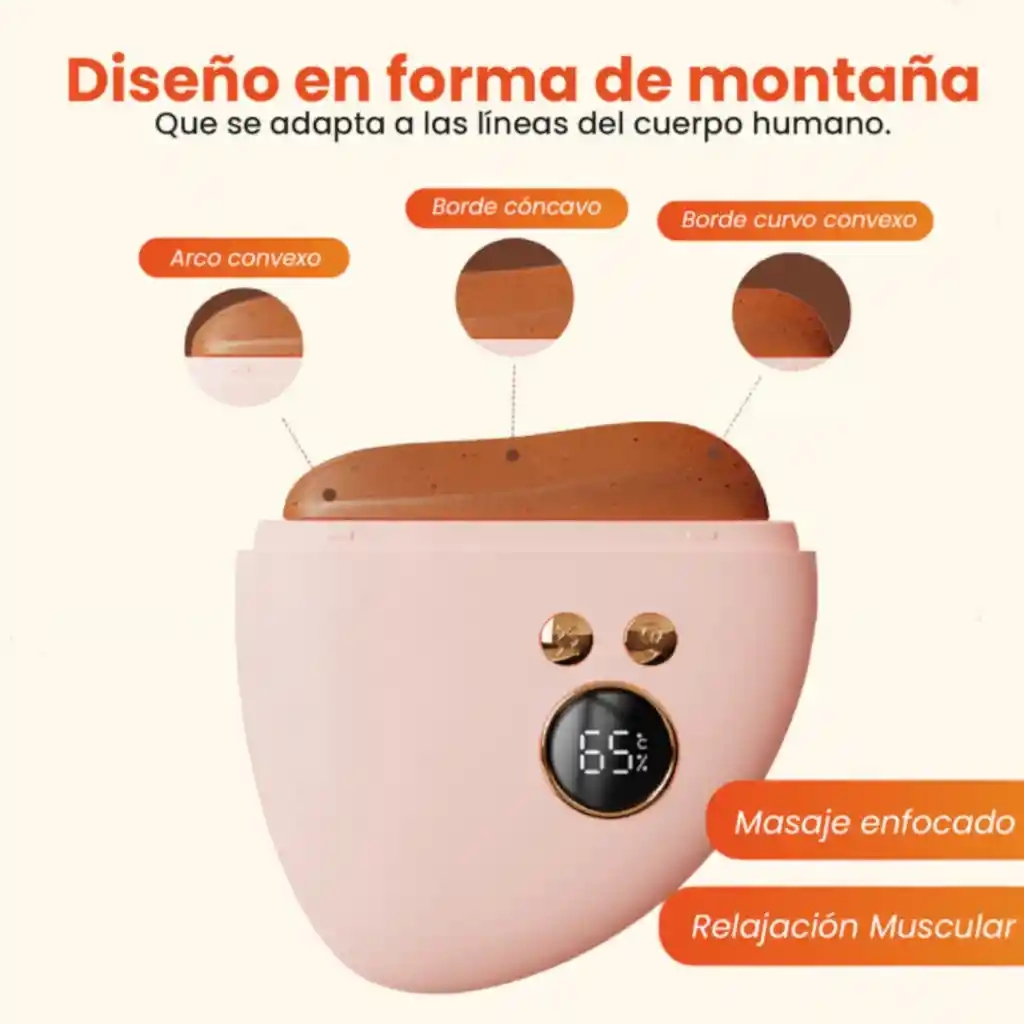 Masajeador Yoga Facial Con Punta De Jade Y Temperatura - Washa Reafirmante Y Relajante