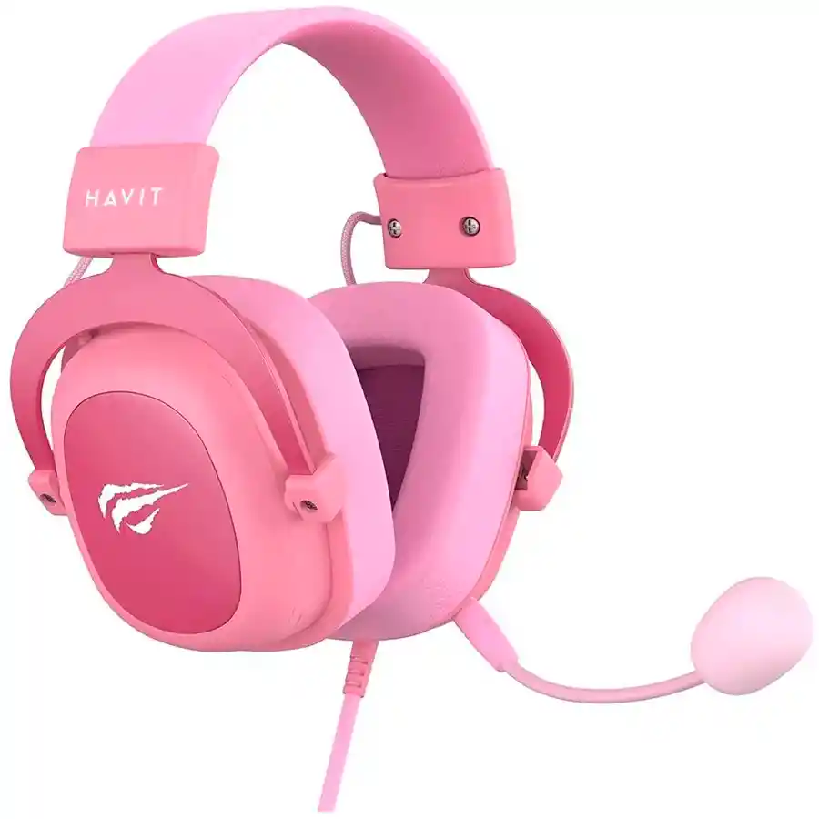 Diadema Gamer Havit H2002d Rosado 35mm