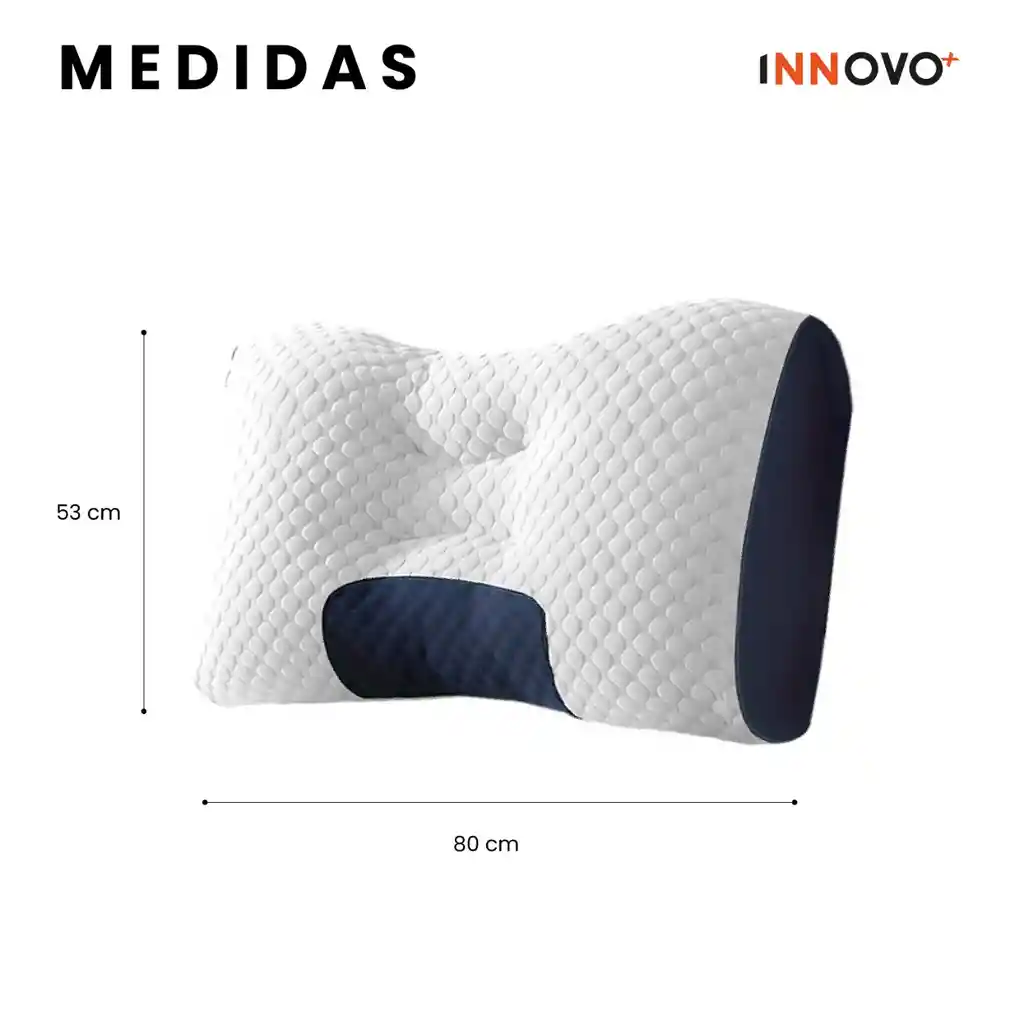2 Almohadas Semi Ortopédicas Alto Confort Cervical Antiácaros
