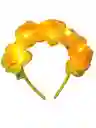 Diadema De Flores Artificiales Con Luces Para Halloween