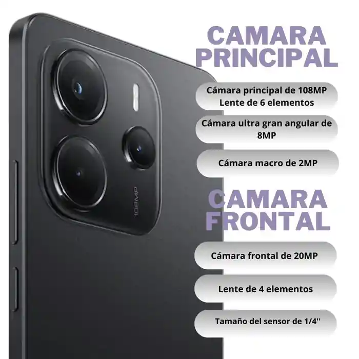 Celular Xiaomi Note 14 4g 128gb/6gb - Negro