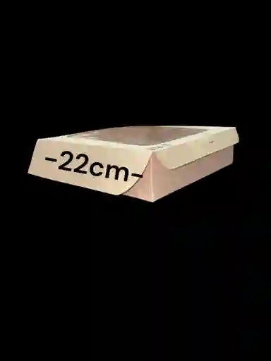 Caja En Carton Cartulina De 22x22x5cm Con Ventana