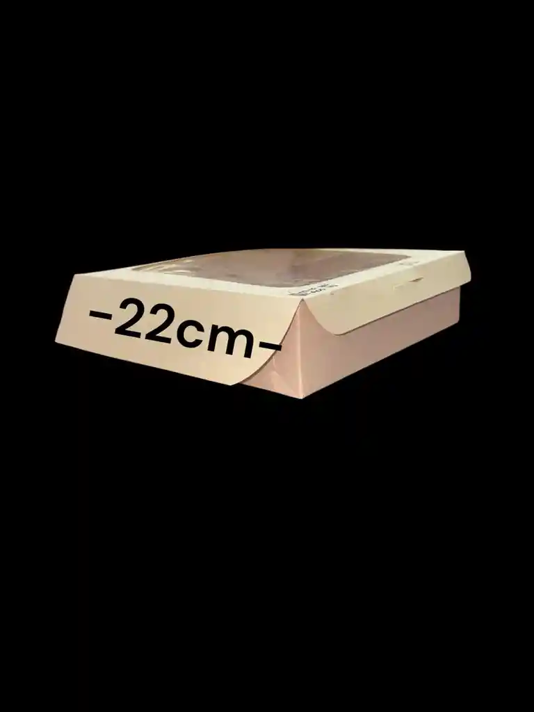 Caja En Carton Cartulina De 22x22x5cm Con Ventana