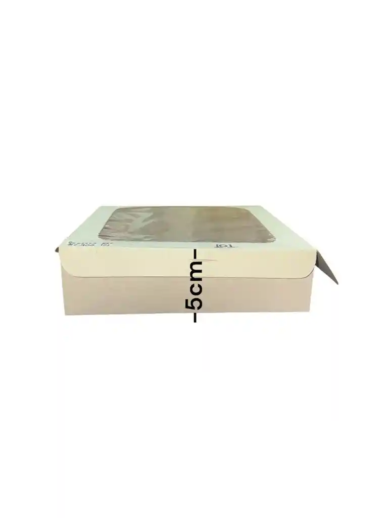 Caja En Carton Cartulina De 22x22x5cm Con Ventana