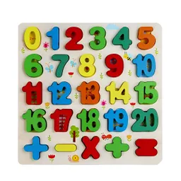 Juego De Madera Encastre Numeros Figuras Multicolor Niños