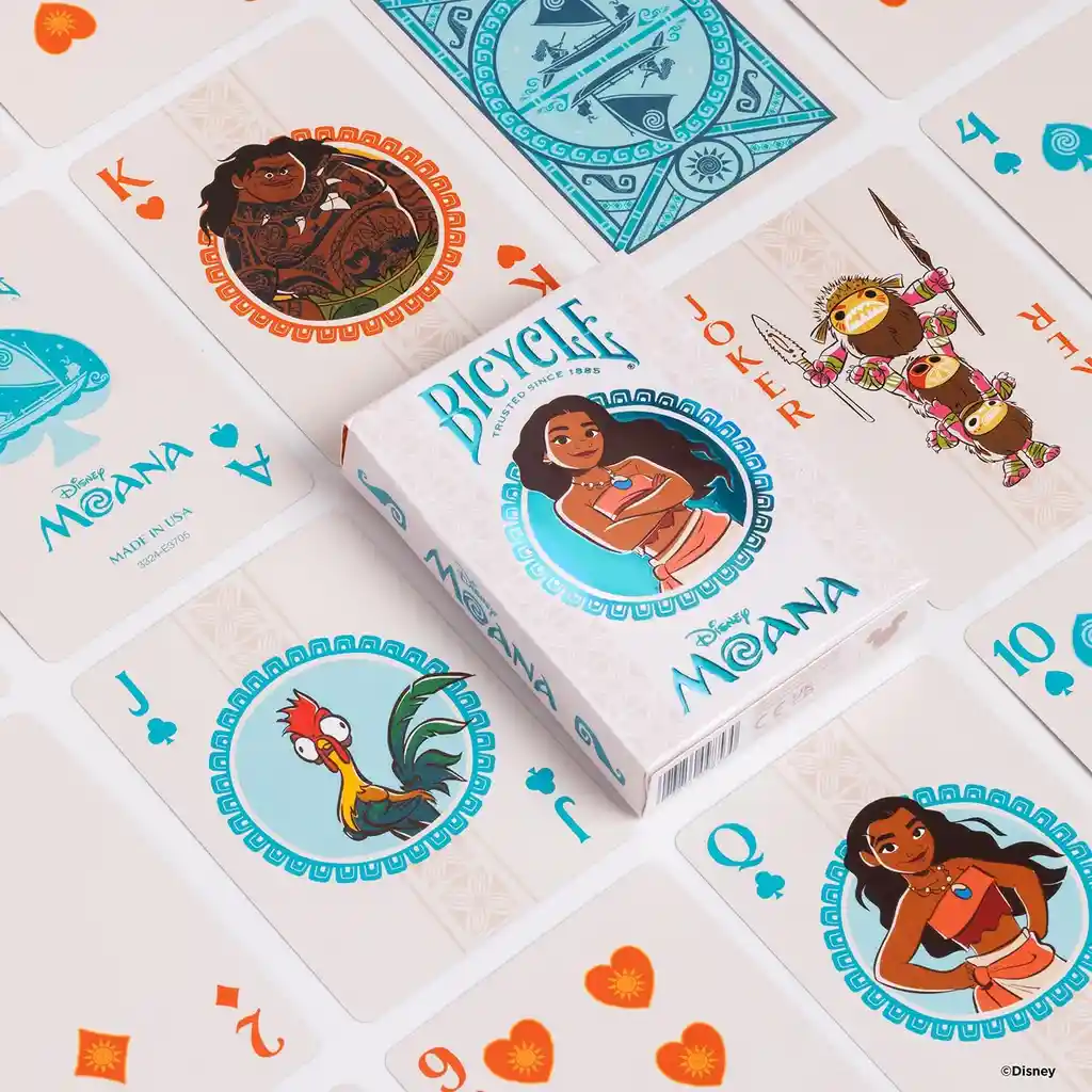Juego De Cartas Coleccionable Póker Moana Disney Adultos