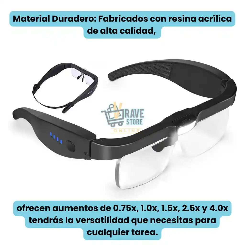Gafas Aumento Vision Mejora Precisión Aumento Cosas Pequeñas