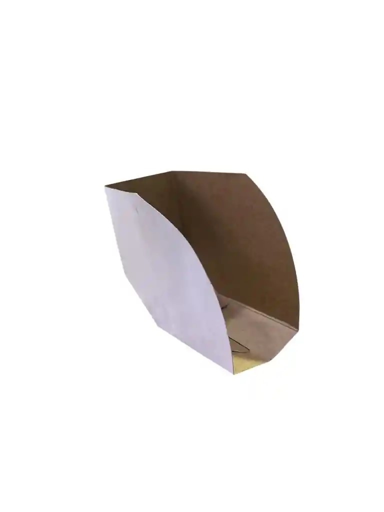 Porta Hamburguesa Blanco En Carton Cartulina X100unds