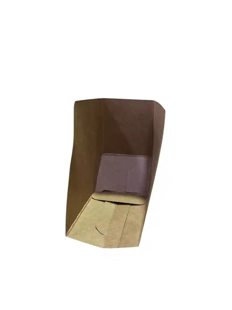 Porta Hamburguesa Blanco En Carton Cartulina X100unds