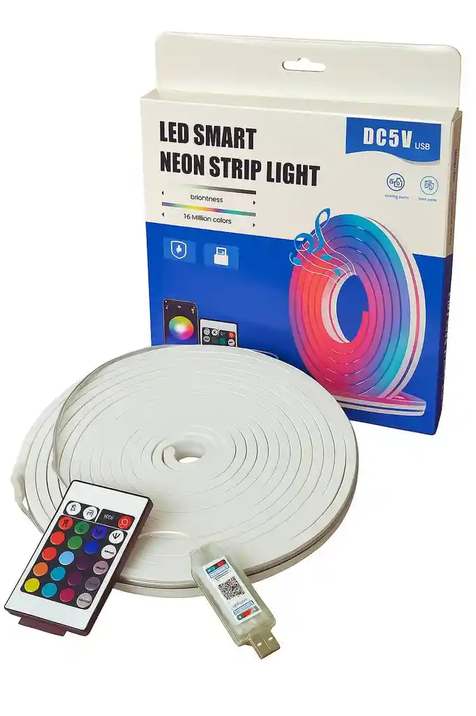 Cinta Led Usb Ritmica Bluetooth Resistente Al Agua