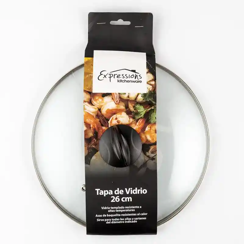 Tapa Para Olla En Vidrio 26cm Expressions