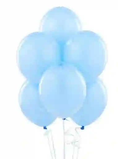 Bombas O Globos R-9 Azul Claro Rumatex X12 Unidades