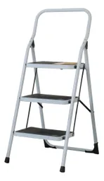 Escalera Plegable 3 Pasos Acero Capacidad 150kg