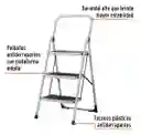 Escalera Plegable 3 Pasos Acero Capacidad 150kg