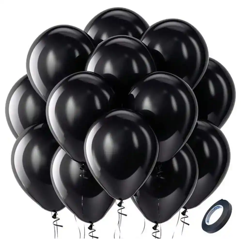 Bombas O Globos R-9 Negra Rumatex X12 Unidades