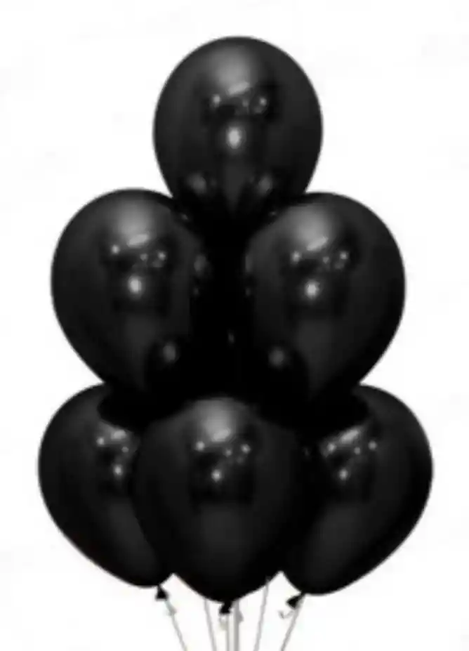 Bombas O Globos R-9 Negra Rumatex X12 Unidades