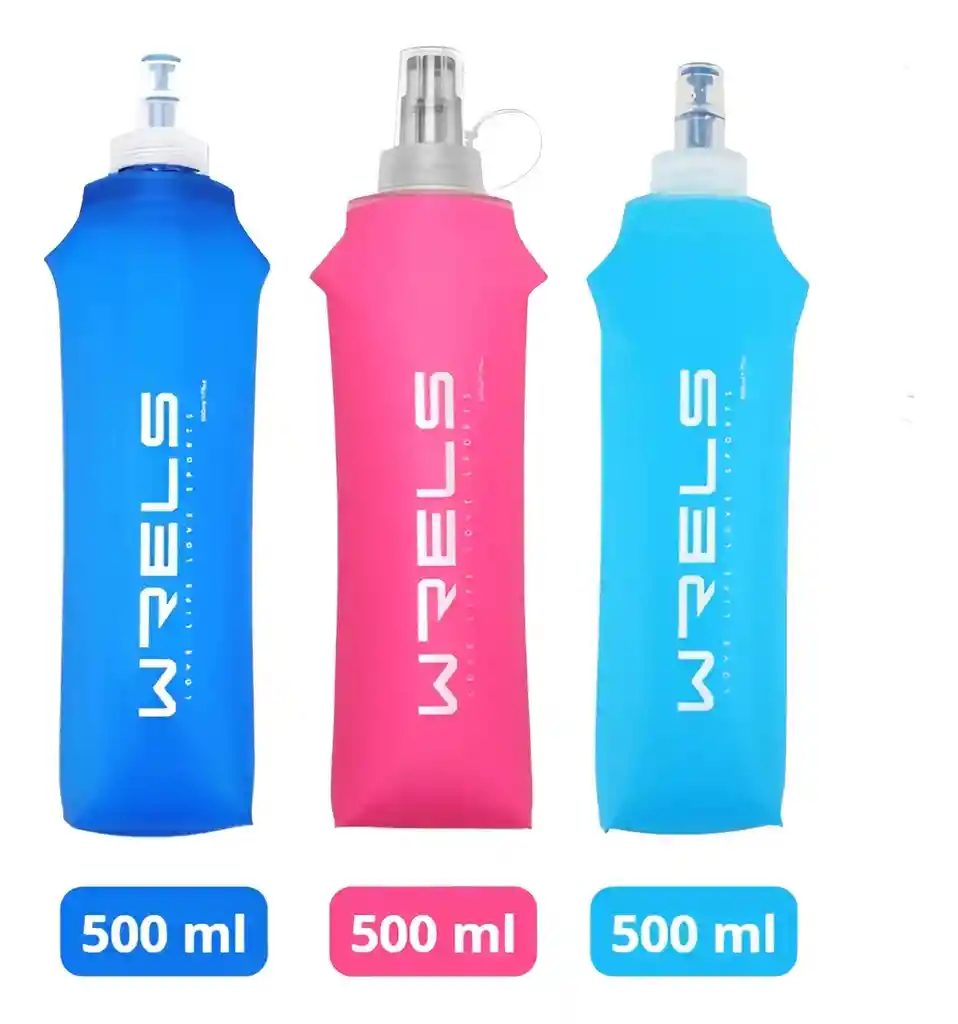 Termo Running Plegable 500ml Libre Bpa Padel Correr Gimnasio
