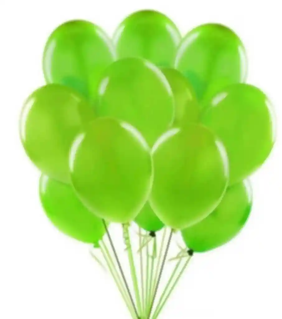 Bombas O Globos R-9 Verde Manzana Rumatex X12 Unidades