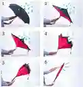 Sombrilla Reversible Invertida Paraguas Manos Libres Uv Auto