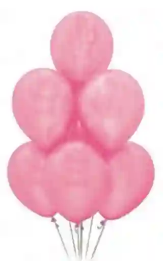 Bombas O Globos R-9 Rosado Rumatex X12 Unidades