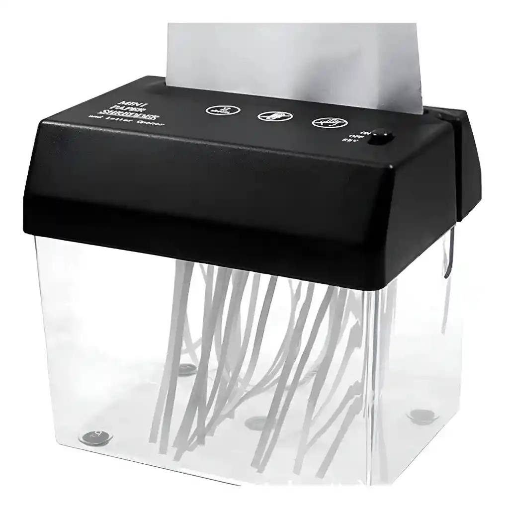 Trituradora De Papel Usb A4, Corte En Tira, Ancho De Entrada De 123 Mm Eléctrica O Con Pila