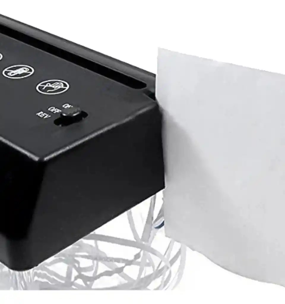 Trituradora De Papel Usb A4, Corte En Tira, Ancho De Entrada De 123 Mm Eléctrica O Con Pila