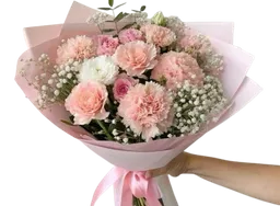 Bouquet De Rosas Y Claveles