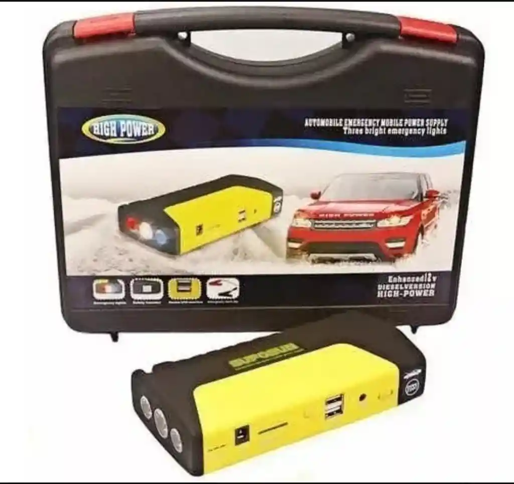 Batería Repuesto Emergencia Iniciador Auto Moto + Estuche