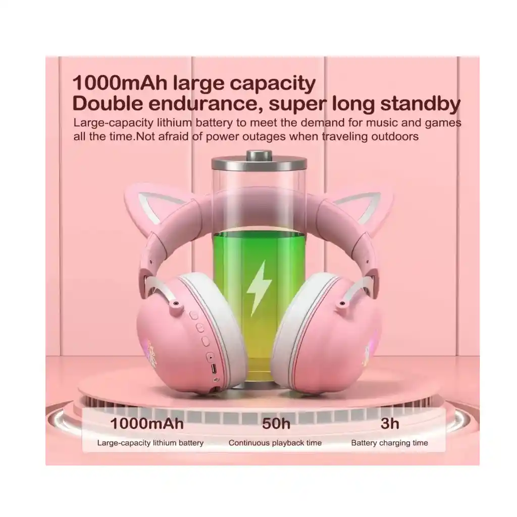 Audifonos Auriculares Gamer Con Orejas Moviles B20 Onikuma