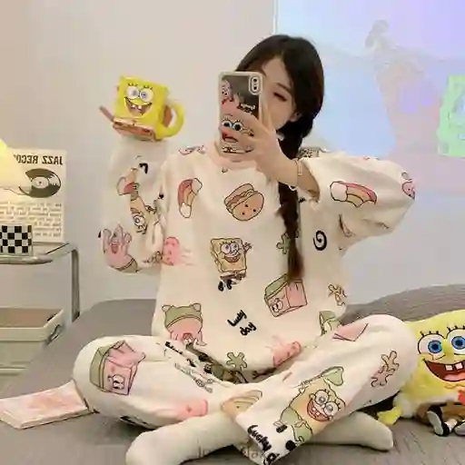 Pijama Térmica Bob Esponja Talla Única Adulto