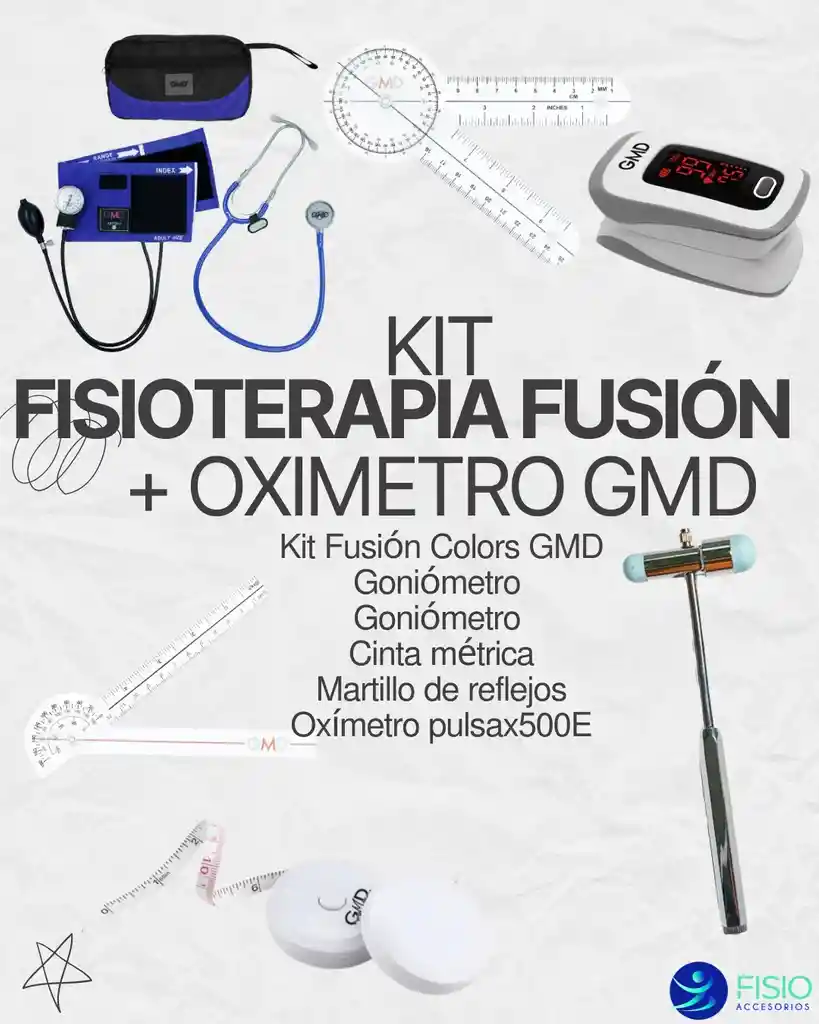 Kit Fisioterapia Fusion+ Oximetro Gmd