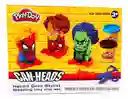 Frasco Play-doh Plastilinas Caja Avengers Hulk Spiderman