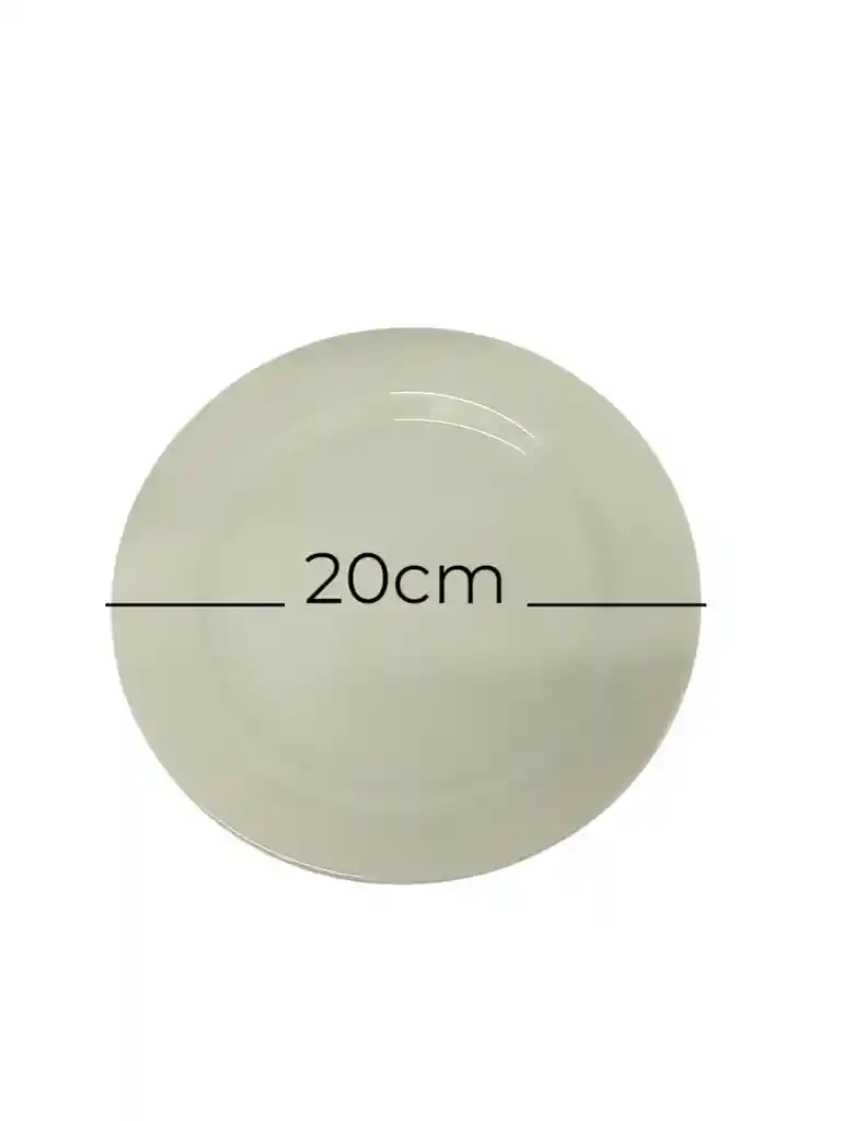 Plato Postre Tortero Corona 20 Cm Nevada