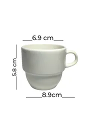 Pocillo Te Tintero Corona 98.5 Ml Nevada