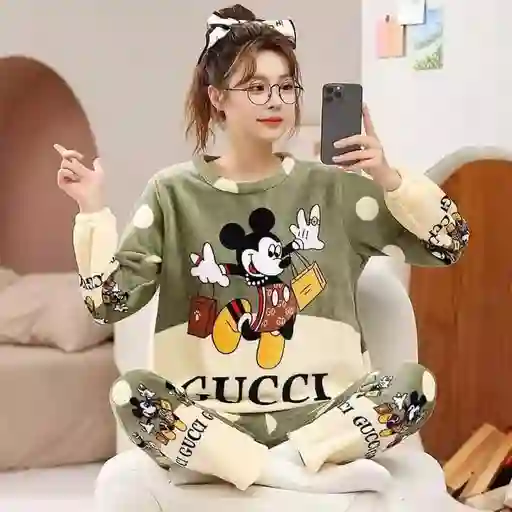 Pijama Térmica Mickey Talla Única Adulto