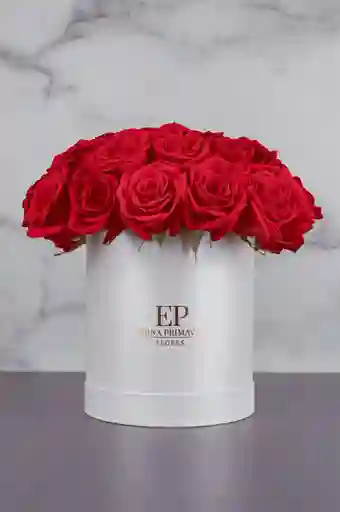 Cilindro Mediano Solo Rosas Clásico
