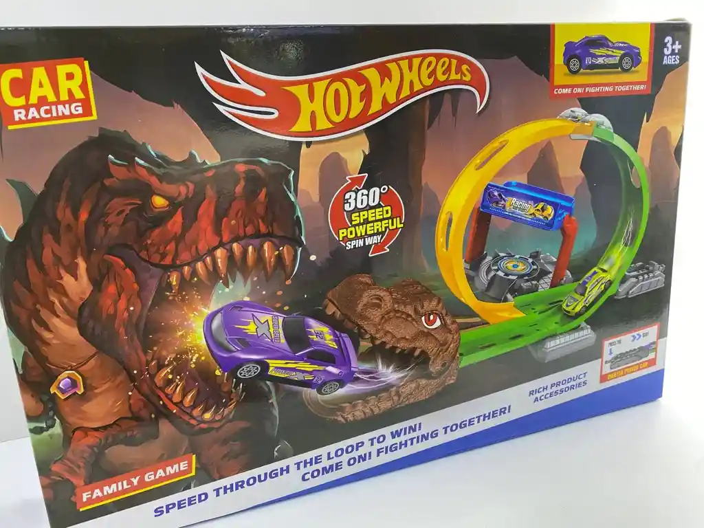 Pista Carro Hot Wheels Dinosaurio